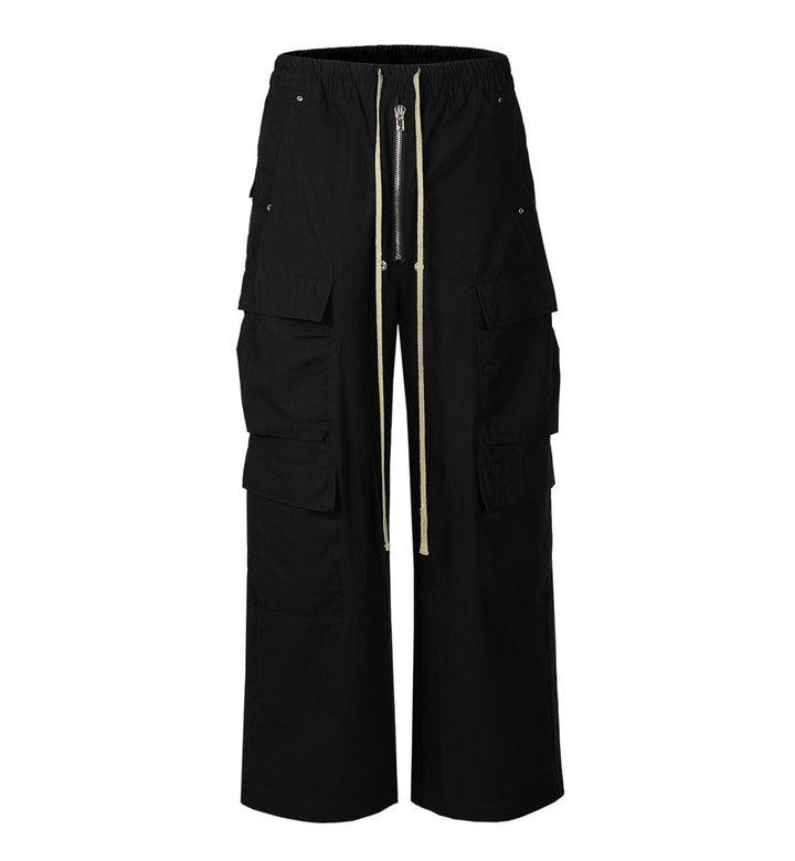 Nylon Drawstring Cargo Pants