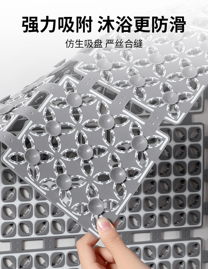Environmental protection tpe material bathroom anti-slip mat bath tank shower room bath toilet floor mat suction cup anti-fall mat