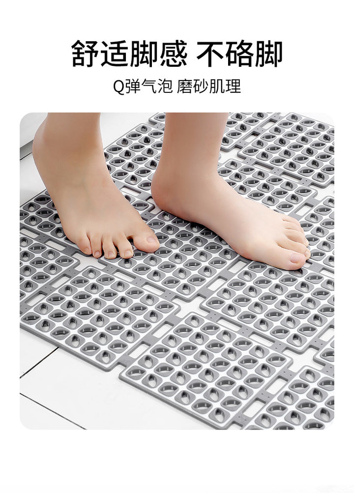 Environmental protection tpe material bathroom anti-slip mat bath tank shower room bath toilet floor mat suction cup anti-fall mat
