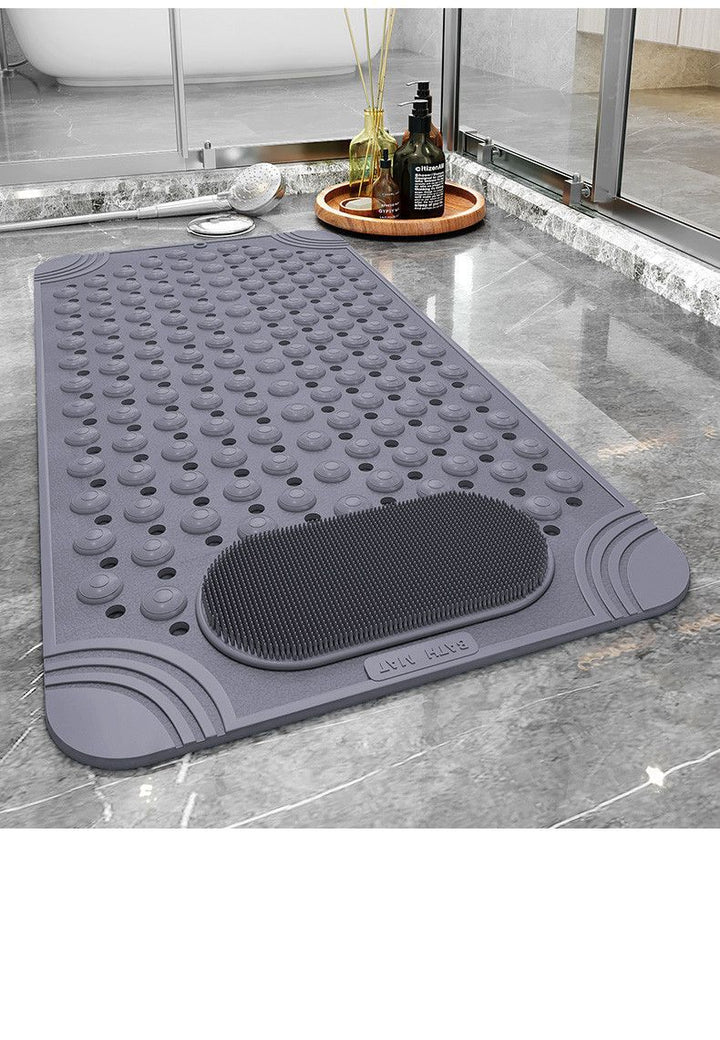 Bathroom Anti-slip Mat Massage Anti-fall Toilet Floor Mat with Suction Cup Waterproof and Dirty-resistant Hotel Shower Special Foot Mat