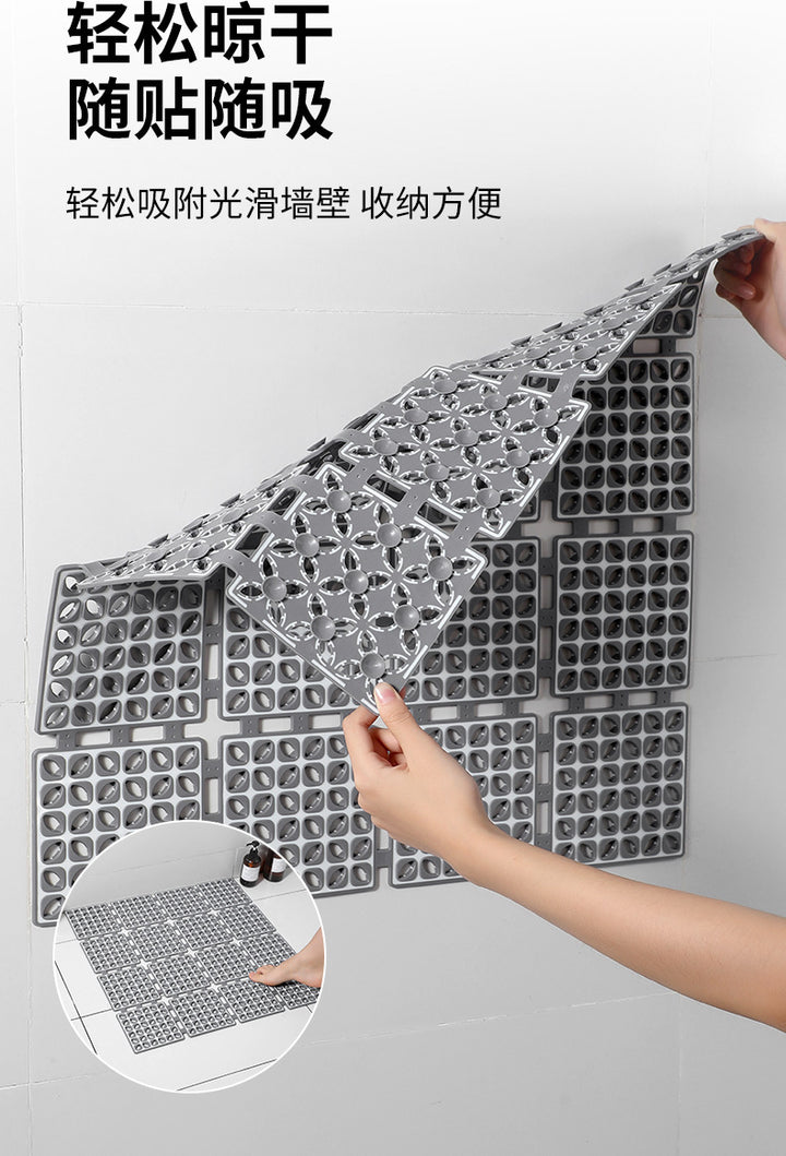 Environmental protection tpe material bathroom anti-slip mat bath tank shower room bath toilet floor mat suction cup anti-fall mat