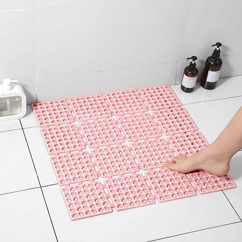 Environmental protection tpe material bathroom anti-slip mat bath tank shower room bath toilet floor mat suction cup anti-fall mat