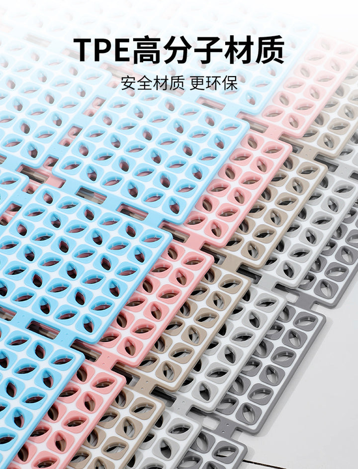 Environmental protection tpe material bathroom anti-slip mat bath tank shower room bath toilet floor mat suction cup anti-fall mat