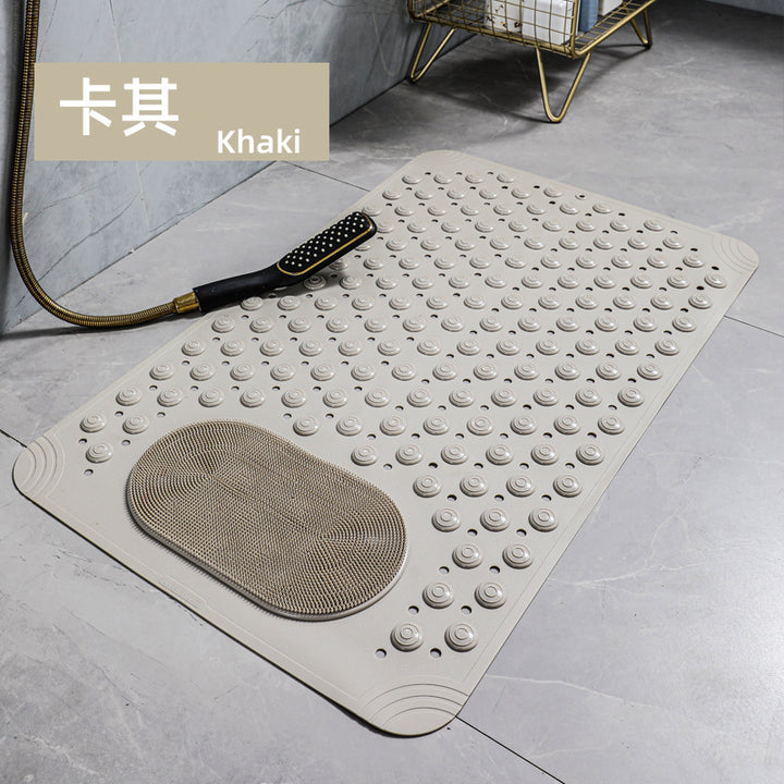 Bathroom Anti-slip Mat Massage Anti-fall Toilet Floor Mat with Suction Cup Waterproof and Dirty-resistant Hotel Shower Special Foot Mat