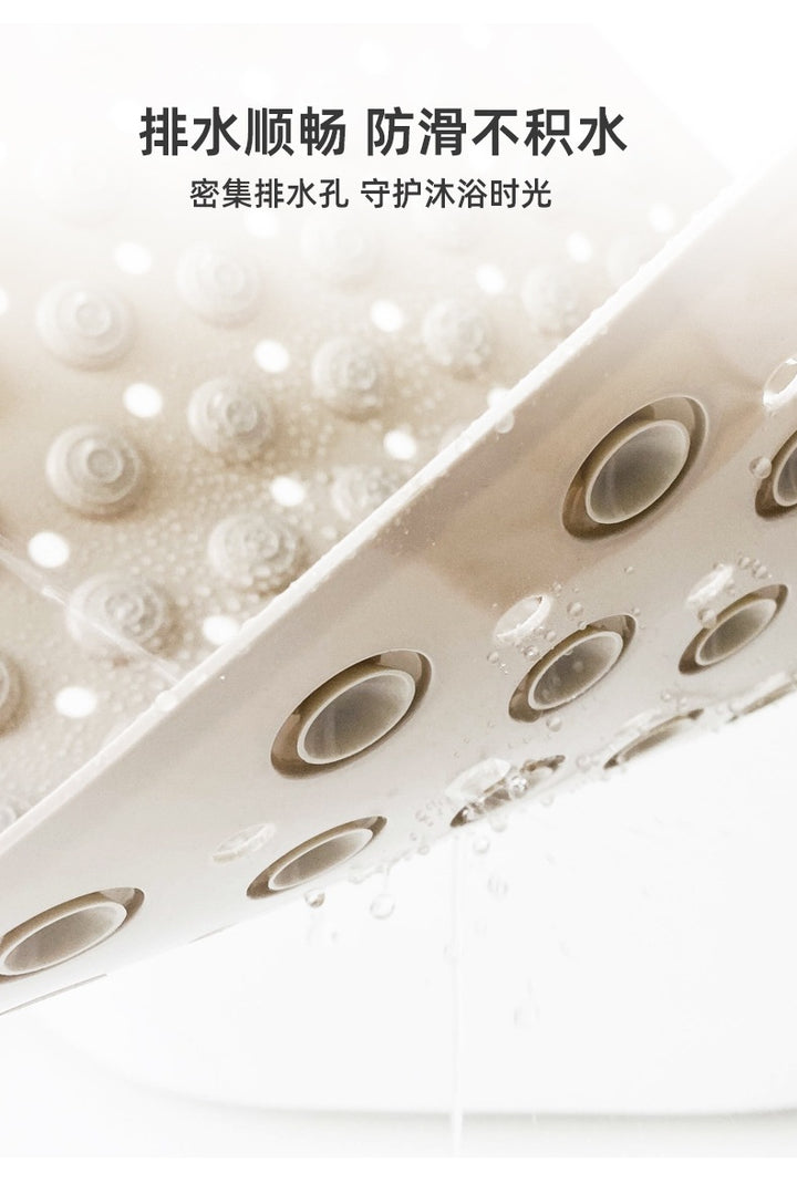 Bathroom Anti-slip Mat Massage Anti-fall Toilet Floor Mat with Suction Cup Waterproof and Dirty-resistant Hotel Shower Special Foot Mat
