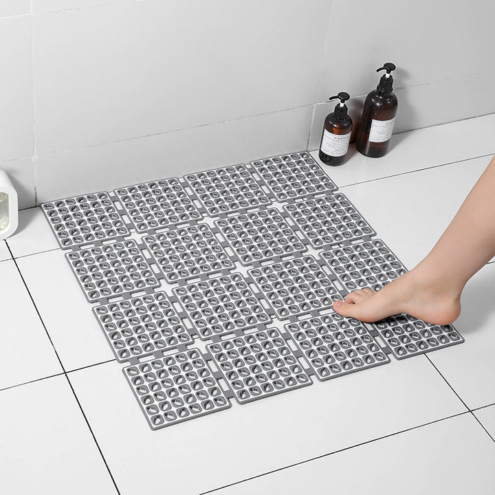 Environmental protection tpe material bathroom anti-slip mat bath tank shower room bath toilet floor mat suction cup anti-fall mat