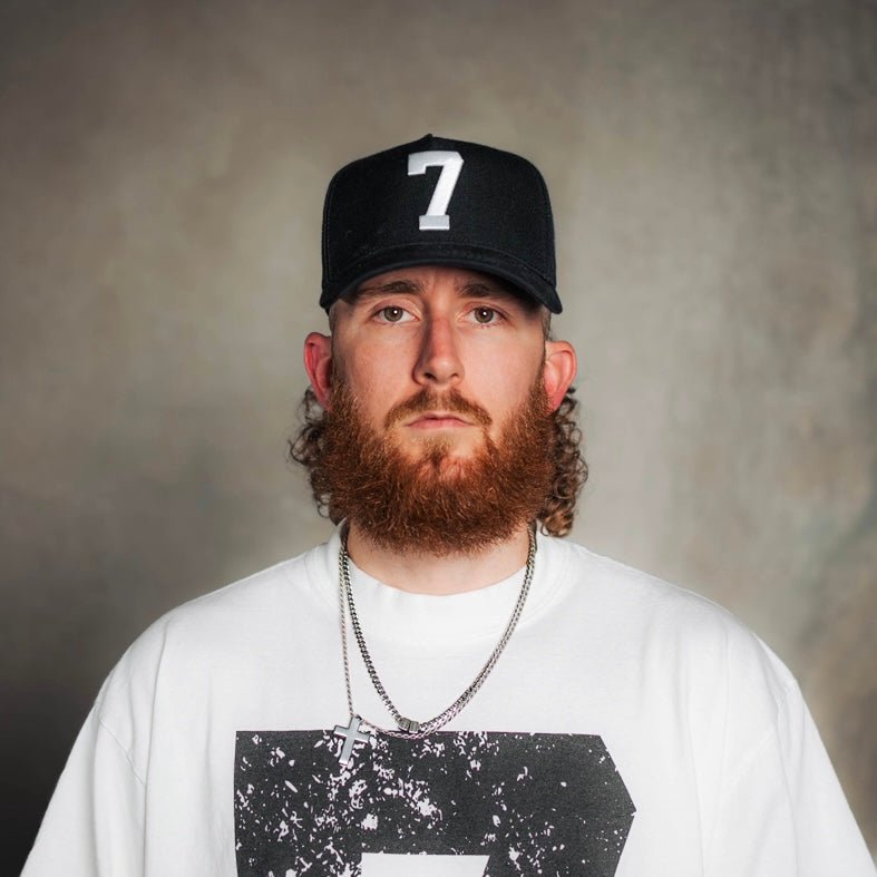[PRE-ORDER - SHIPS MAY 29TH] ‘7’ Premium SnapBack - Black/White